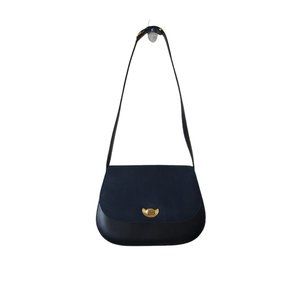 Valentino Rudy Navy Blue Leather Shoulder Bag